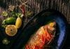 Steamed Striped Bass with Ginger & Scallions