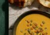 Butternut Coconut Soup with Roasted Chickpeas and Pepitas