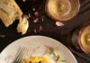 Salmon with Saffron Risotto & Asparagus
