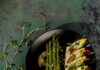 Grilled Asparagus with Hatch Green Chile Ricotta