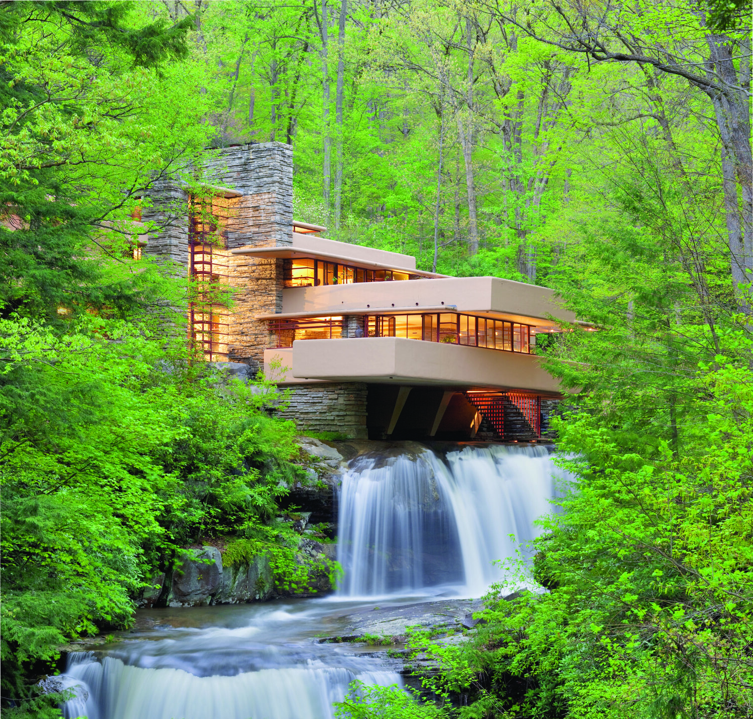 Fallingwater, the masterwork of renowned American architect Frank Lloyd Wright