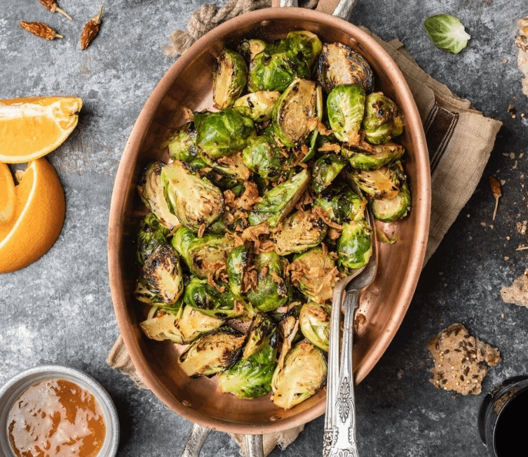 Brussels Sprouts in Orange and Apricot Sauce