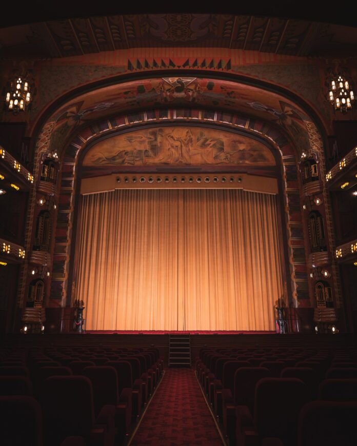 A dark theater with the curtains drawn, Pittsburgh theater companies