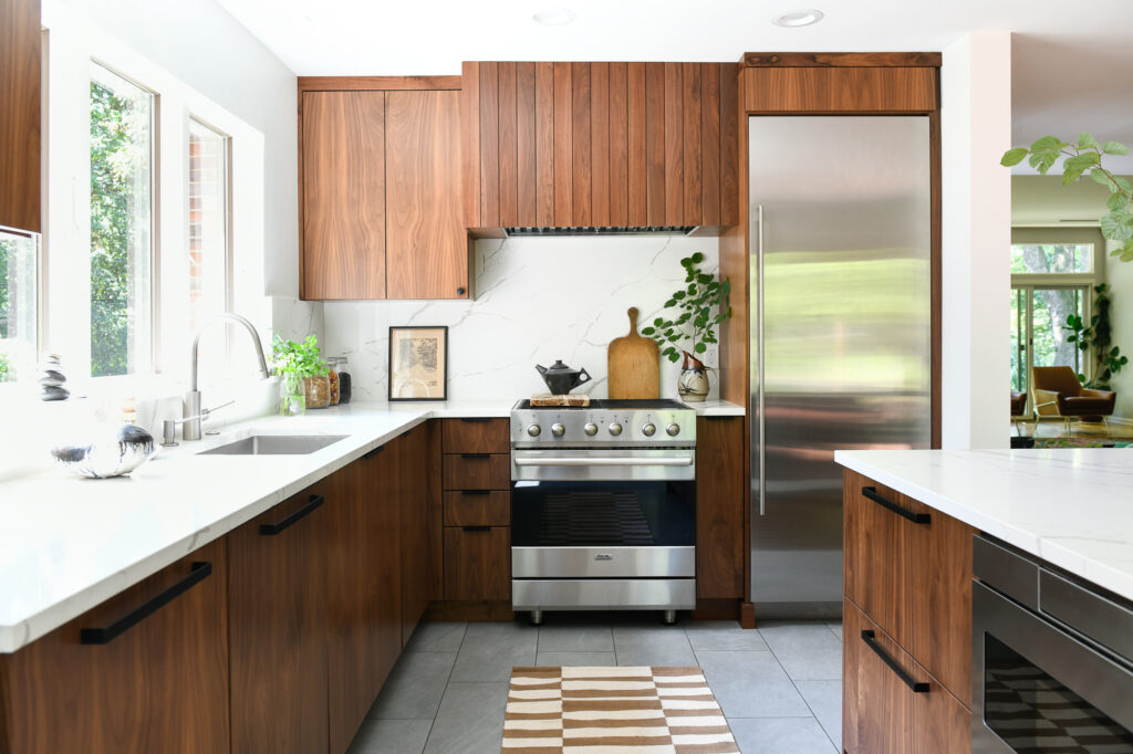 The interior of a kitchen by Katy Popple. 