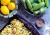 Best, Easy, Quick, Fast: 6 Simple Dinner Recipes A sheet pan filled with Summer Scallops and Corn. To the side sits bowls of peppers, lemon, and salt. Scallops recipe