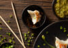 Ginger and Scallion Sauce A spread of dumplings and Ginger and Scallion Sauce on a wooden table. Chopsticks sit to the left of the dumplings. Ginger and Scallion Sauce Recipe