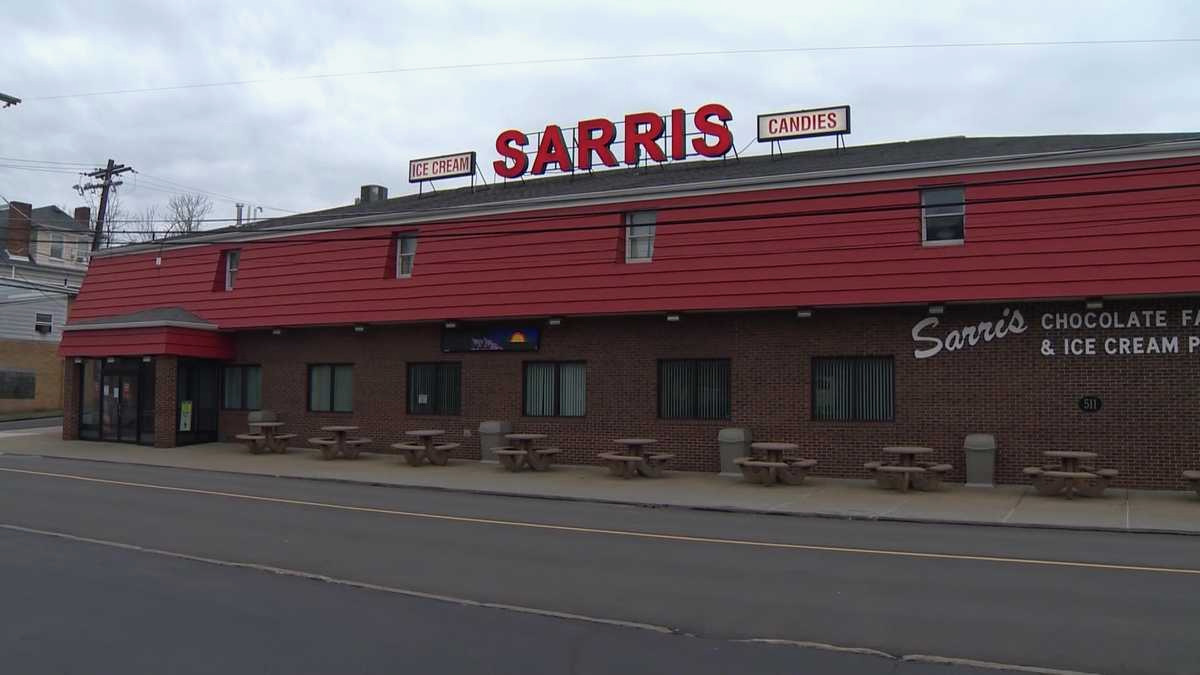 The Sarris Candies facility in a parking lot 