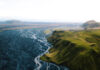 Climbing Aboard a New Icelandair Route From Pittsburgh An aerial shot of the Icelandic coast