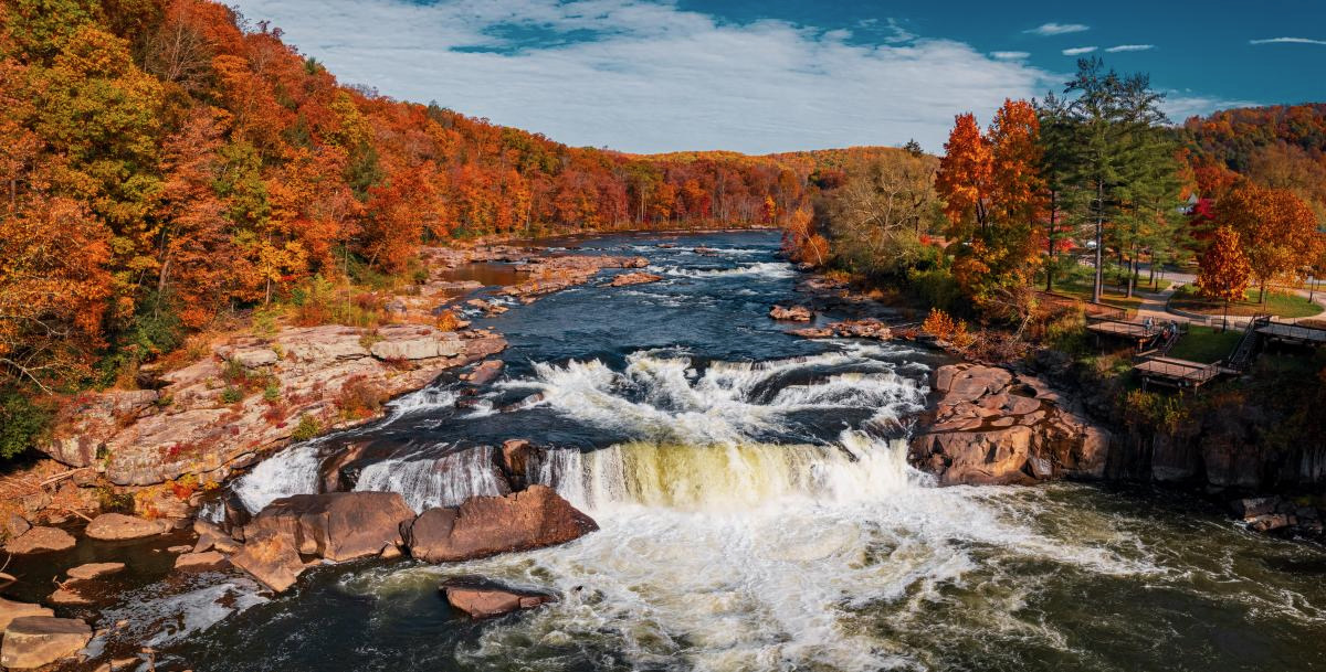 The river at Ohiopyle in autumn