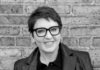Stacy Weiss of Weisshouse on Furniture, Fabrics, and Family A black and white image of Stacy Weiss, a woman with close-cropped hair and glasses