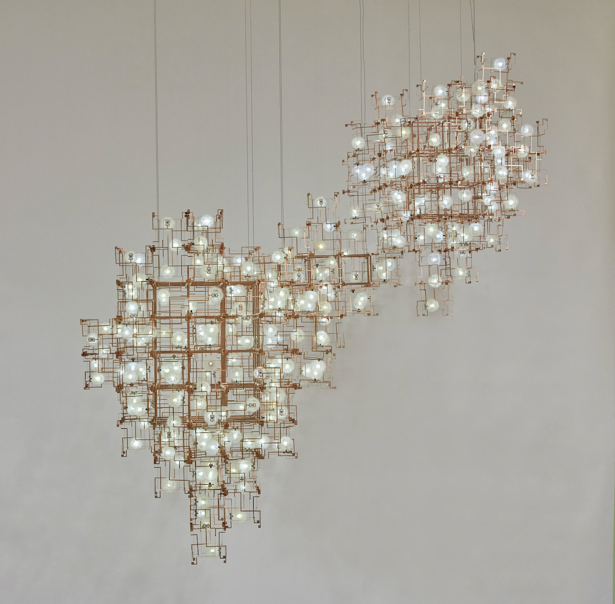 A chandelier from the Carnegie Museum of Art's decorative arts collection