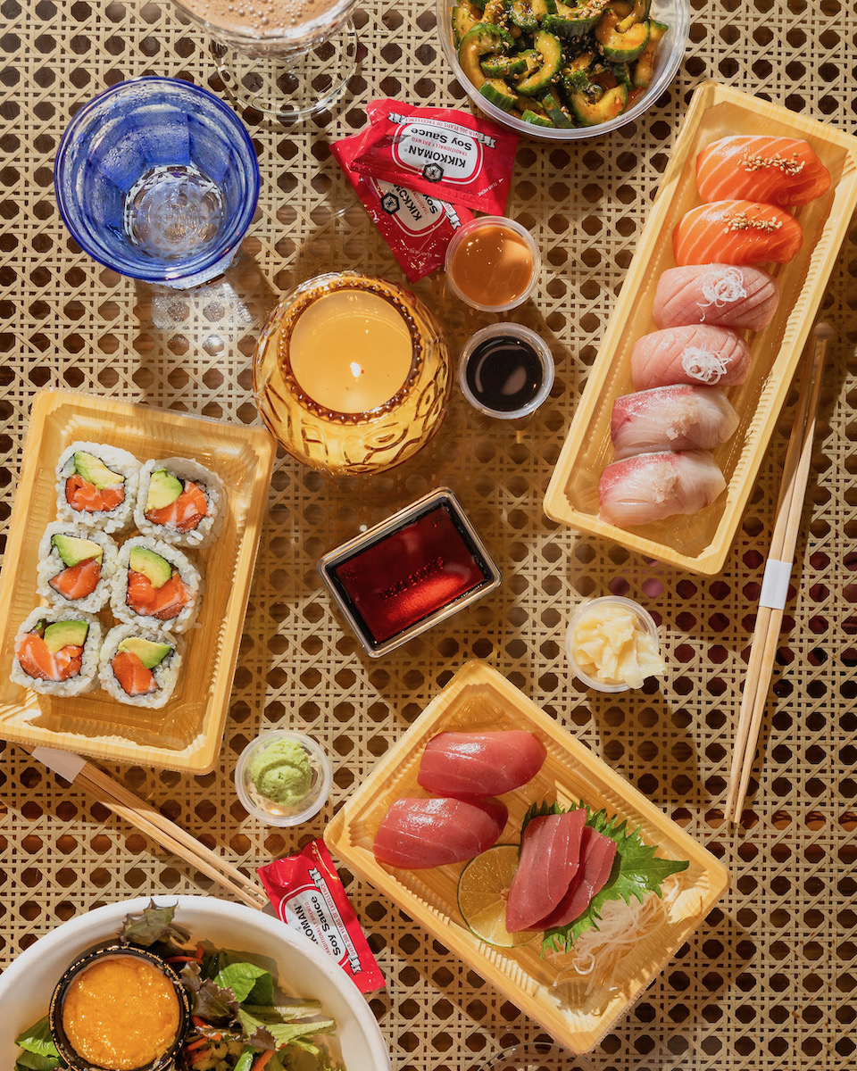 A sushi spread from Golden Gai