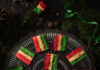 Italian Rainbow Cookies Italian rainbow cookies arranged into a spiral