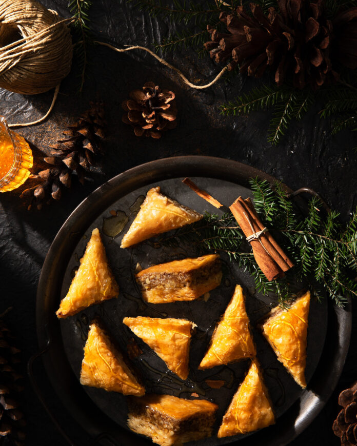 Baklava 1 Baklava on a black background
