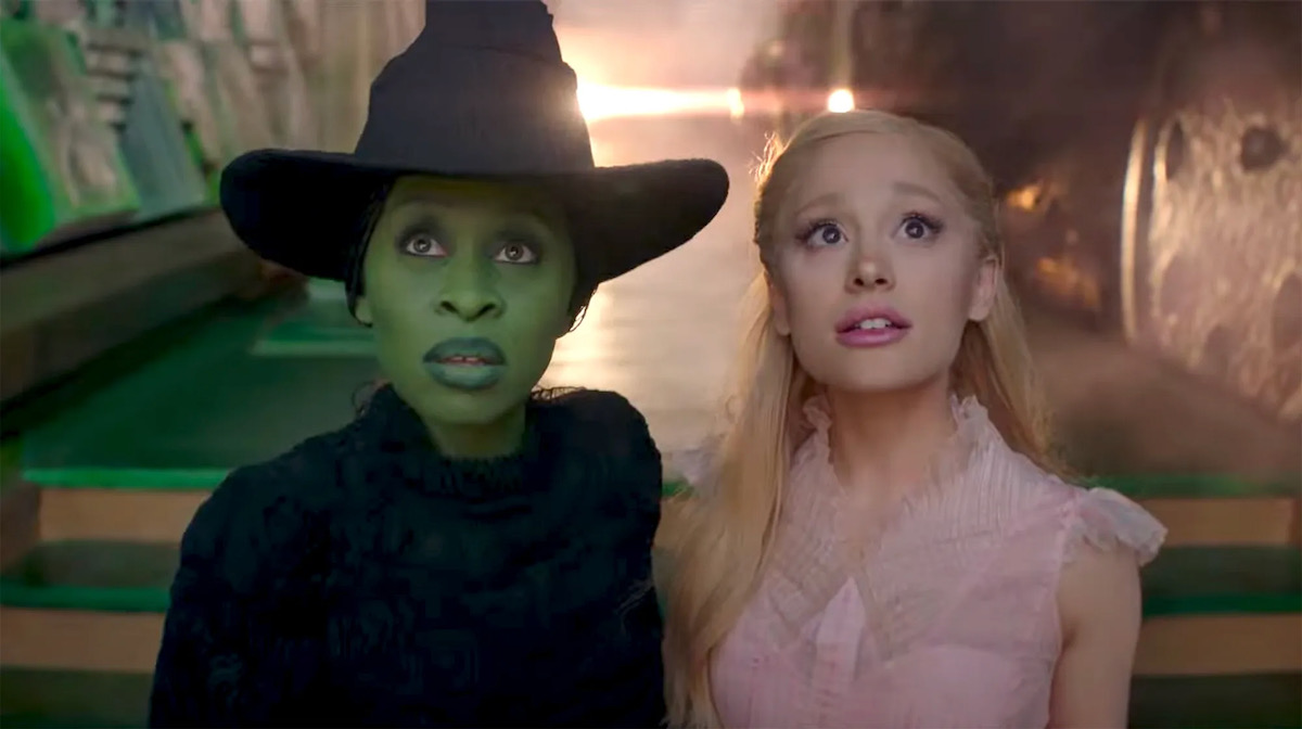 Glinda and the Wicked Witch of the West in the 2024 Wicked film
