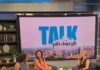 Giving Guide 2024: The Nurture Program Three women sit on couches in a television studio for Talk Pittsburgh.