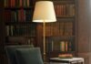Shop Local, Pittsburgh: Sewickley A dark green chair in a study room.