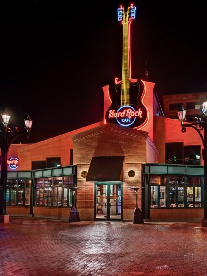 The exterior of Hard Rock Cafe, a recently closed Pittsburgh business