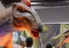 5 Pittsburgh Events This Week (February 24-March 2) A family stands together reaching up to touch a life size dinosaur at an event in Pittsburgh.