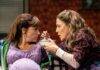 5 Pittsburgh Events This Week (March 3-9) A woman holds a bowl of soup out to another pregnant woman sitting on a couch in the play Kimberly Akimbo coming to Pittsburgh.
