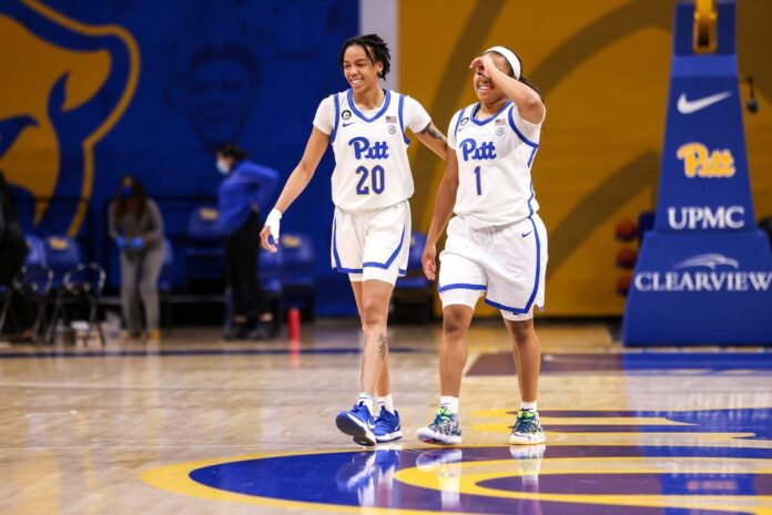 Players at the University of Pittsburgh in a game vs. Hofstra University