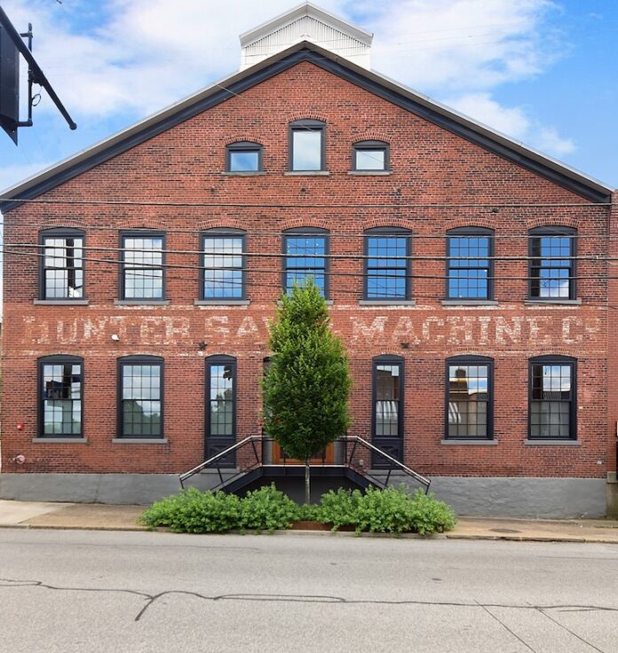 The exterior of the Hunter Saw building, which Contemporary Craft will be expanding into.