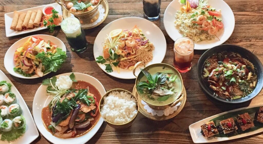 A set of dishes from Nicky's Thai Kitchen