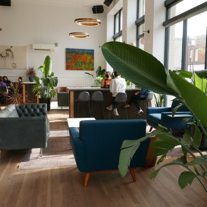 Pittsburgh Professionals Share Remote Working Spots The interior of Margaux, a popular spot for remote working.