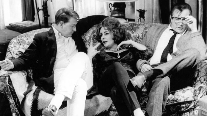 A still from the film adaptation of Who's Afraid of Virginia woolf