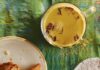 Thandai, A Traditional Holi Drink Thandai staged with gujiyas, a sweet Indian treat for Holi
