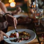 Grilled Flank Steak & Pesto with Asparagus, Campari Tomatoes, and Fingerling Potatoes