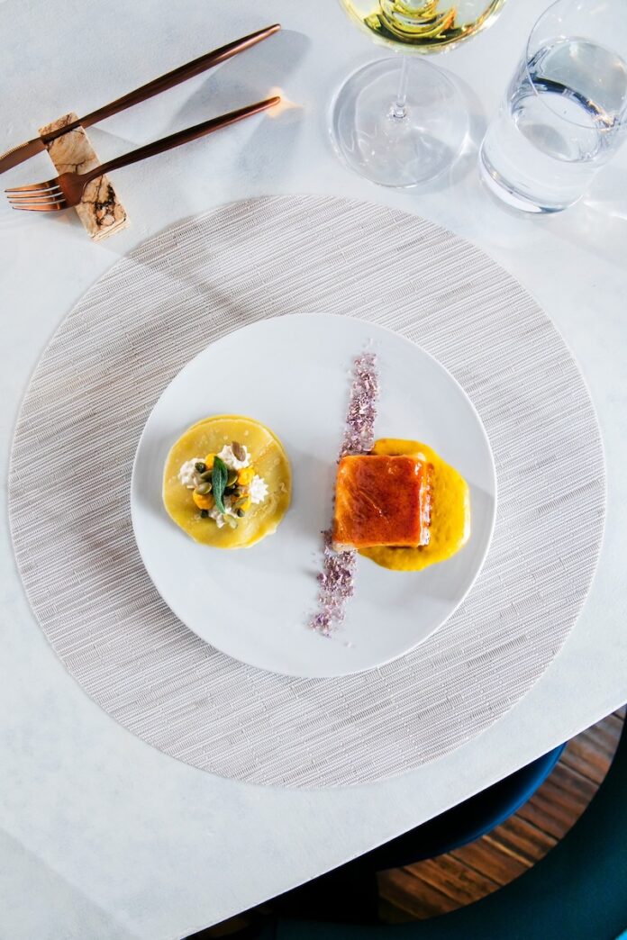 A small plate from One by Spork, photographed by Laura Petrilla