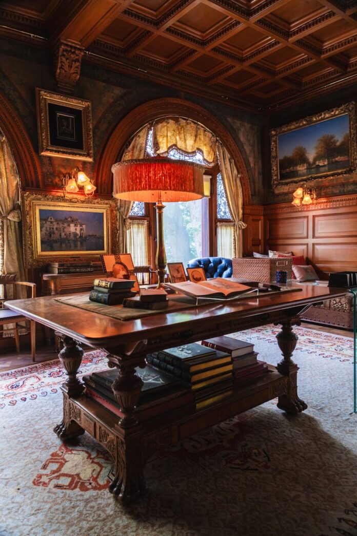 Catch Up on HBO's Gilded Age in a Gilded Age Home This Wednesday The Gilded Age interior of the Frick Pittsburgh's Clayton home.