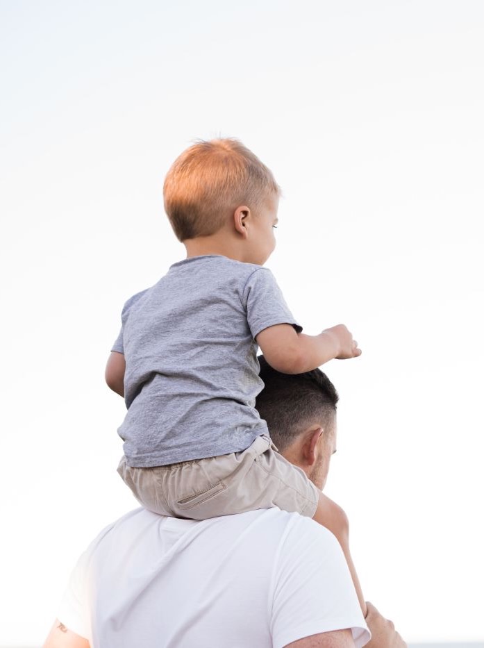 A father holds their child on the Father's Day Gateway Clipper Fleet in Pittsburgh.