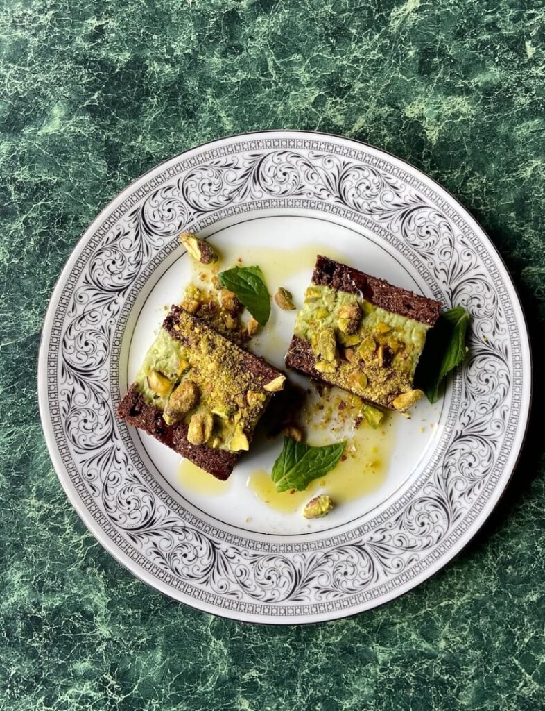 A semifreddo plate from Fet-Fisk.