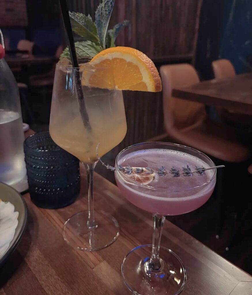 Two cocktails from Mullett's in Mt. Lebanon.