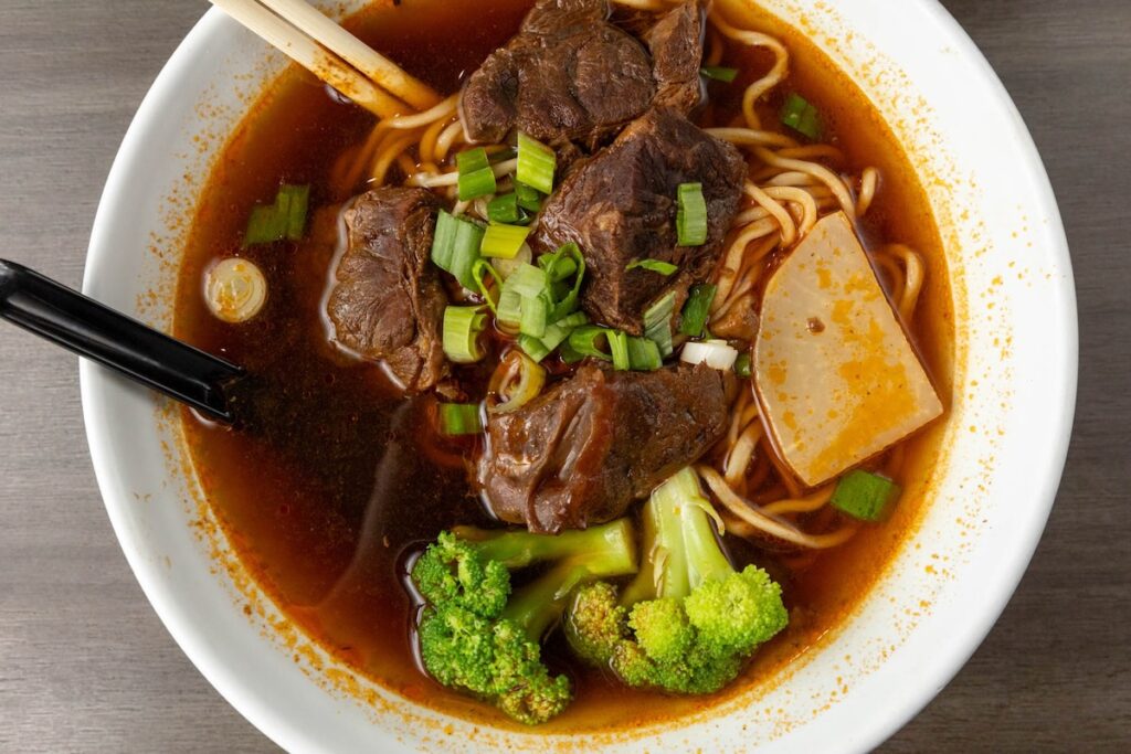 Braised beef noodle soup from Everyday Noodles.