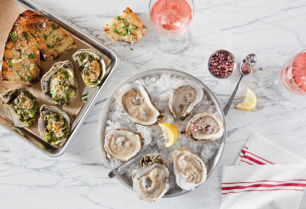 Oysters in ice from Point Brugge.