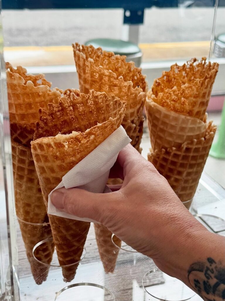Cones from Lucky Duck Candy Company.