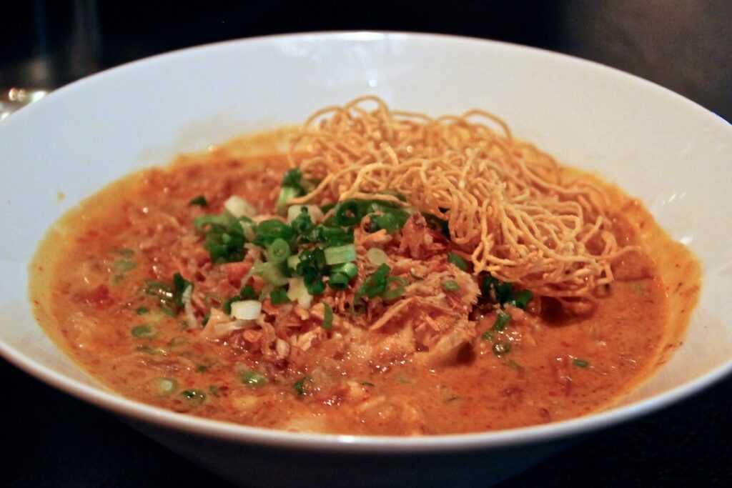 A plate of noodles from Noodlehead.