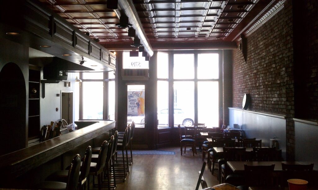 The interior of Park Place Pub.