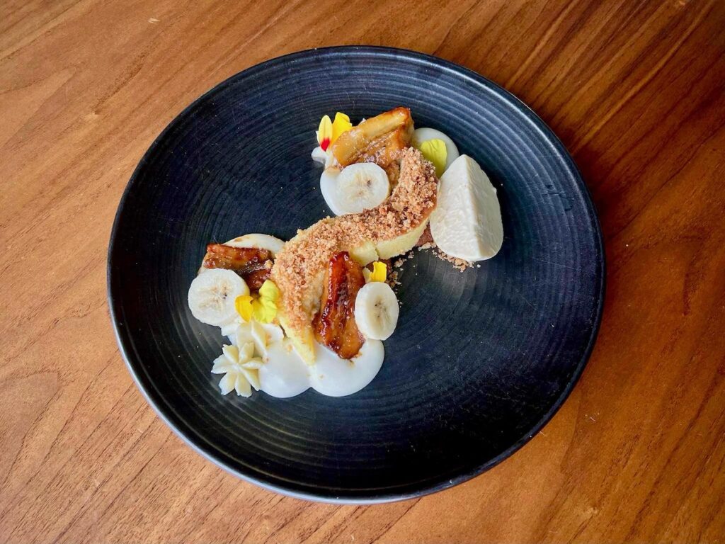 A plate of bananas from Altius in Mt. Washington.