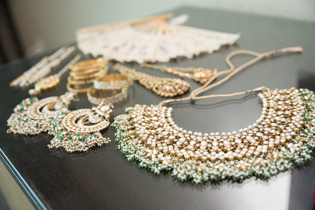 hlad wedding jewelry assortment on table