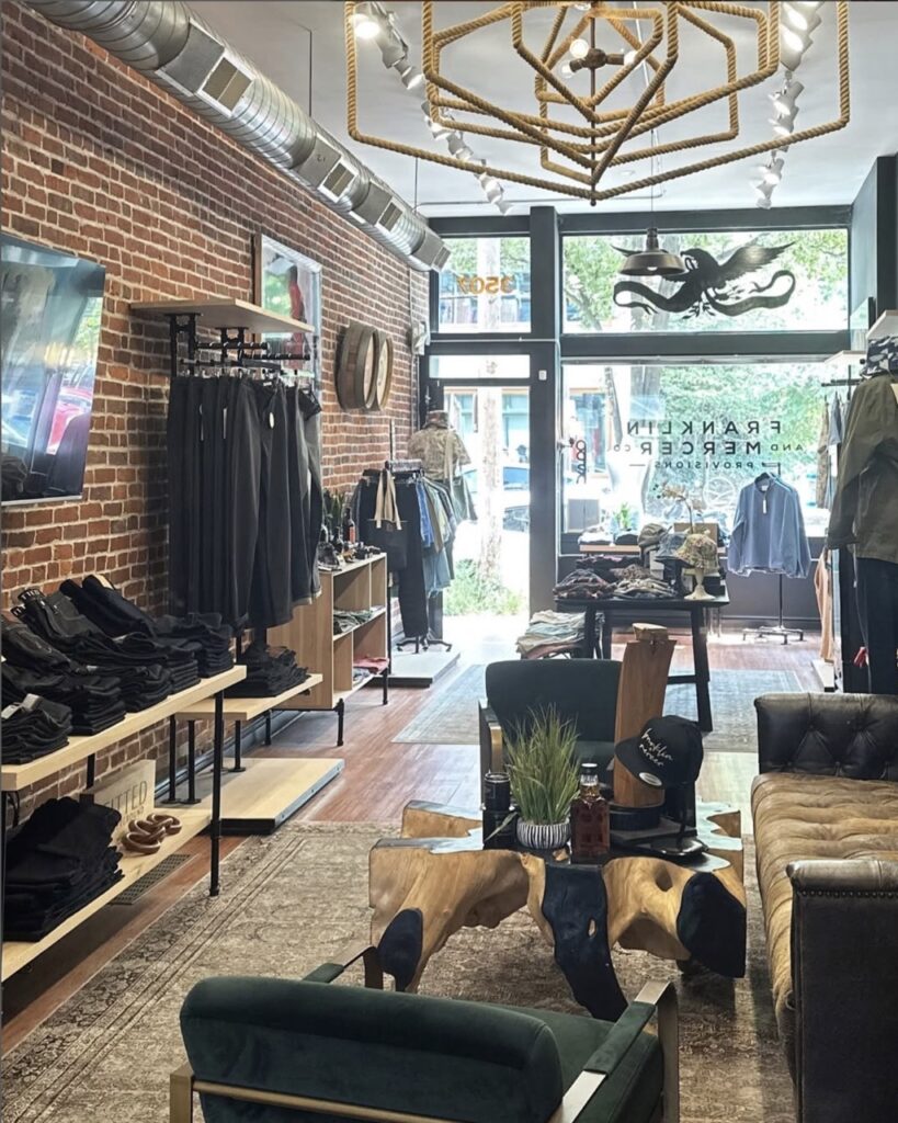 The inside of a small Pittsburgh boutique.