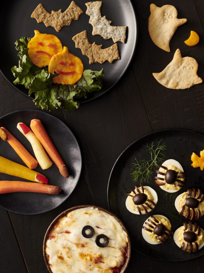 kids table halloween treat assortment