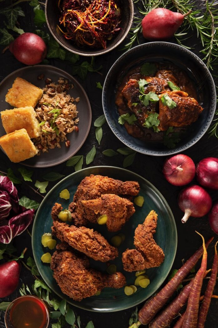 Boxing Match recipe competition Wild Purveyors and TABLE Magazine Island Brown Chicken Stew and Cornmeal Fried Chicken with Wild Honey