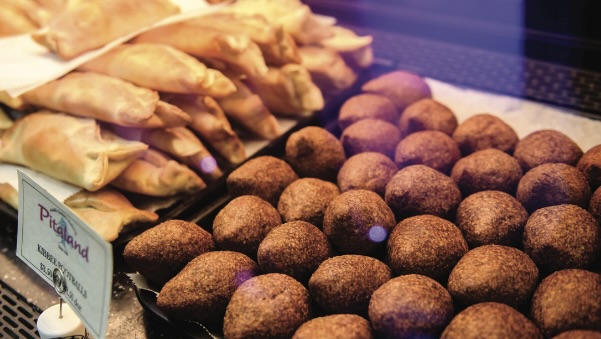 polish food laying out in stacks