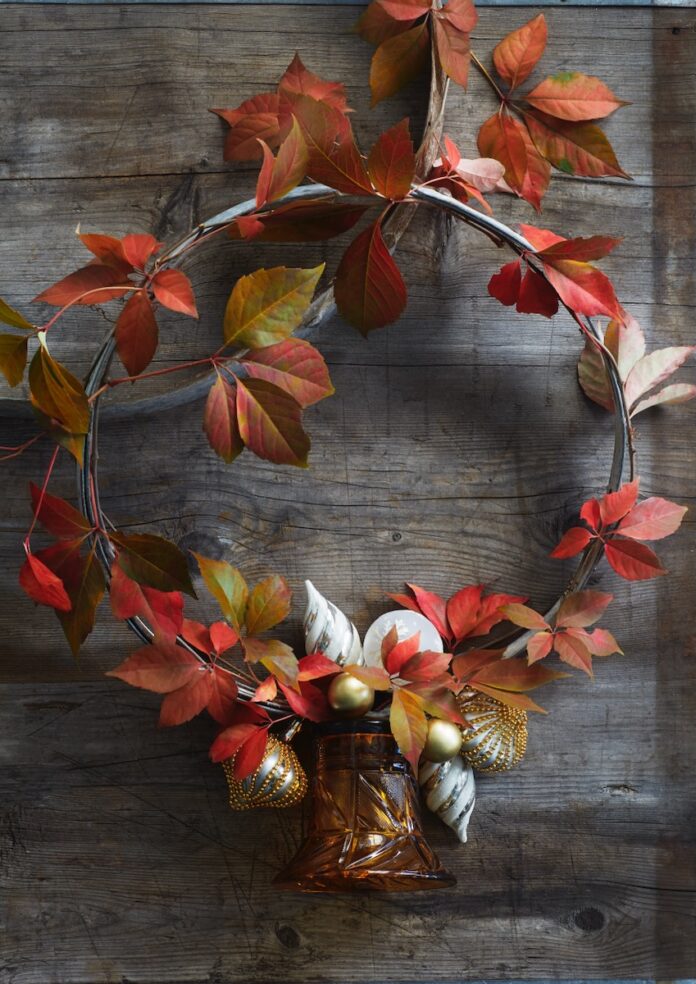 Fall Wreath Vintage Holiday Style