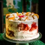 Left: German Christmas Market in a Cake by Nelly Anderko, culinary student at CCAC;