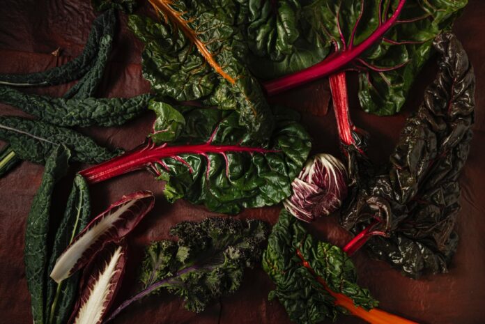 Winter Greens Recipes Greens on a table